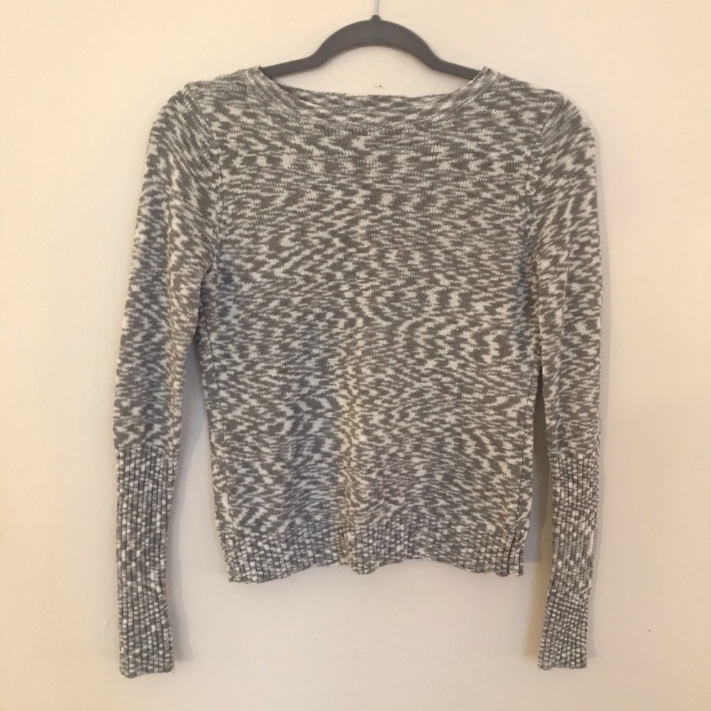 Grey and white Sweater